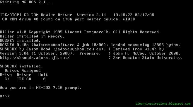 Ms dos установка. Степень сложности для пользователя ms dos.